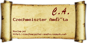 Czechmeiszter Amáta névjegykártya